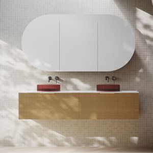 Cassa Design Elli Pill 1800 900mm Shaving Cabinet Matte White Front