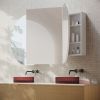 Cassa Design Elli Pill 1800 900mm Shaving Cabinet Matte White Open