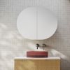 Cassa Design Elli Pill 750 600mm Shaving Cabinet Matte White Front