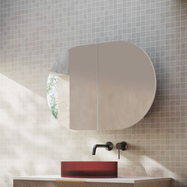Cassa Design Elli Pill 900 600mm Shaving Cabinet Matte White Side