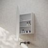 Cassa Design Elli Shaving Cabinet 600 1000mm Matte White Open
