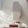 Cassa Design Elli Shaving Cabinet 600 1000mm Matte White Side