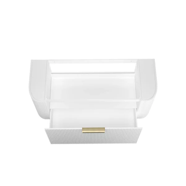 Otti Bondi 1200mm Matte White Open Top View