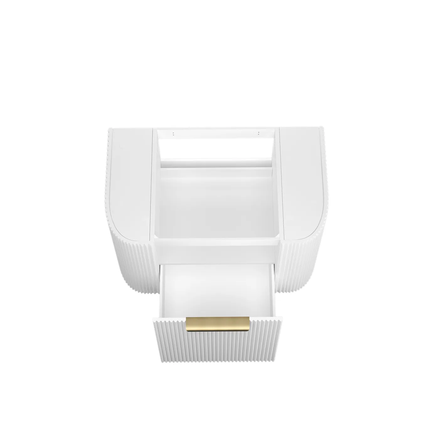 Otti Bondi 750mm Matte White Open Top View